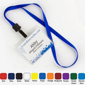 1/2" Nylon Name Tag Lanyard w/ Bulldog Clip (Blank)